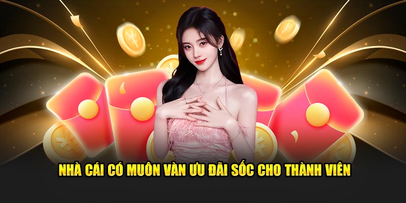 Nhà cái có muôn vàn ưu đãi sốc cho thành viên